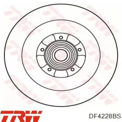 Диск гальмівний задній DF4228BS TRW