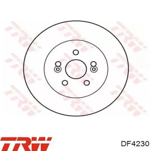 DF4230 TRW диск гальмівний передній