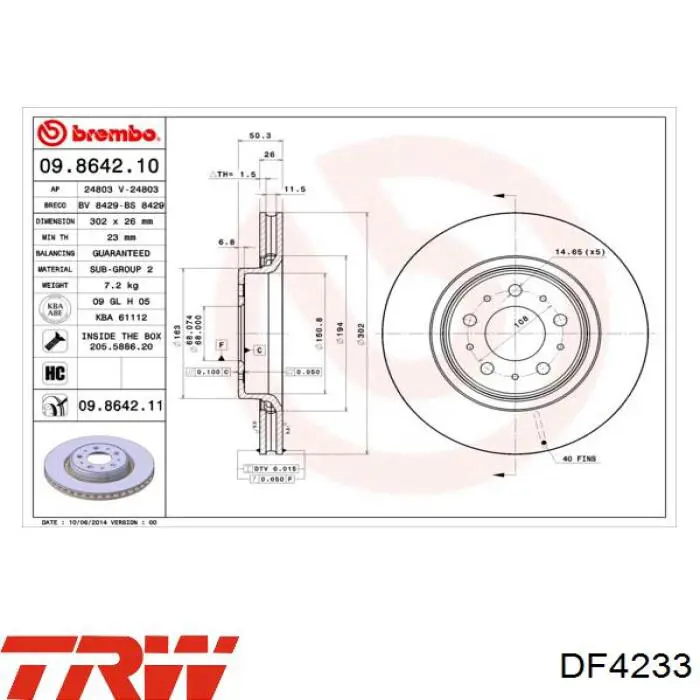Купити PRD2645 Protechnic Ротор гальмівний