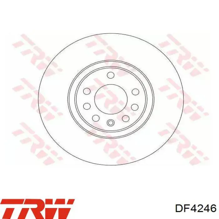 DF4246 TRW диск гальмівний передній