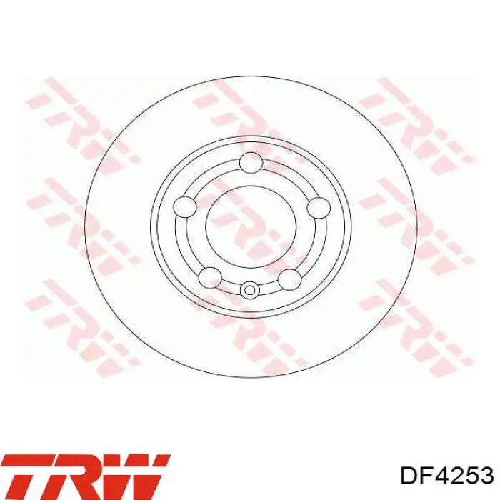 DF4253 TRW диск гальмівний передній