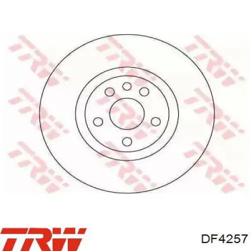 DF4257 TRW Гальмо дискове переднє