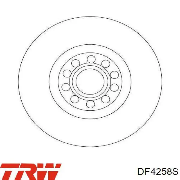 Купити DF4258S TRW Ротор гальмівний