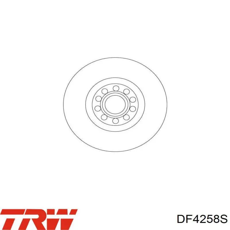 DF4258S TRW диск гальмівний передній