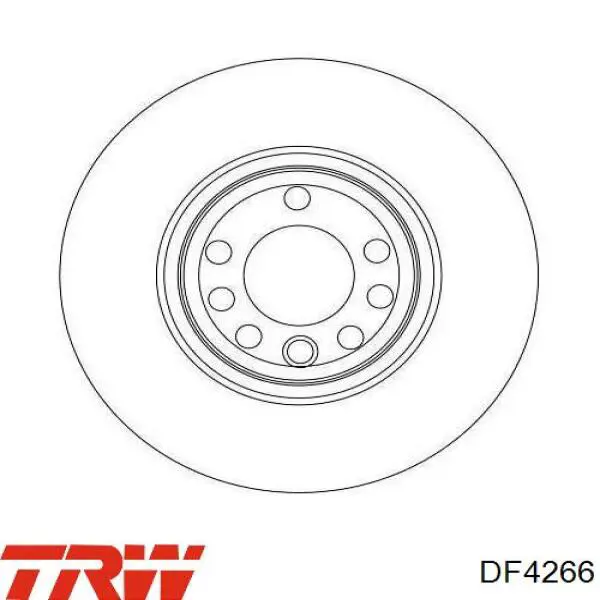 Купити DF4266 TRW Диск заднього гальма