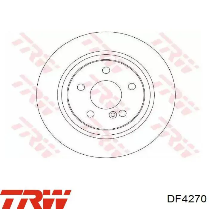 DF4270 TRW диск гальмівний задній