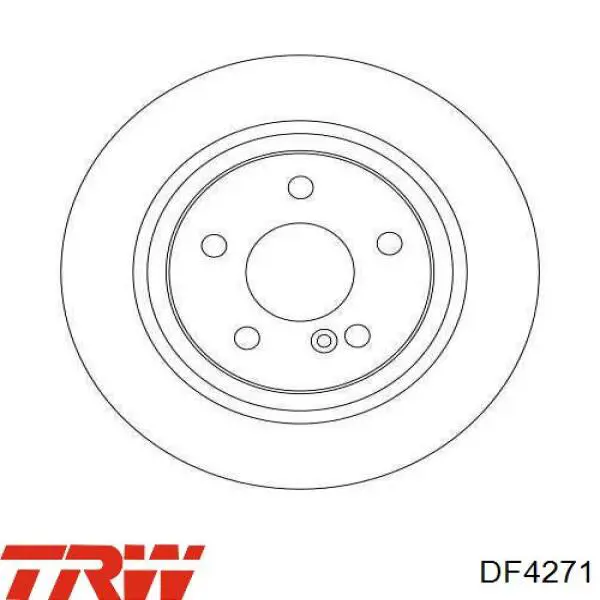 DF4271 TRW диск гальмівний задній