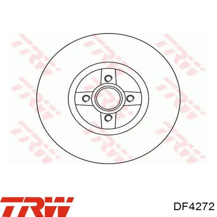 Купити DF4272 TRW Диск заднього гальма