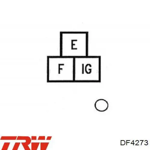 Гальмівні диски DF4273 TRW