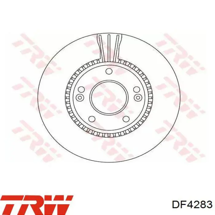 DF4283 TRW диск гальмівний передній