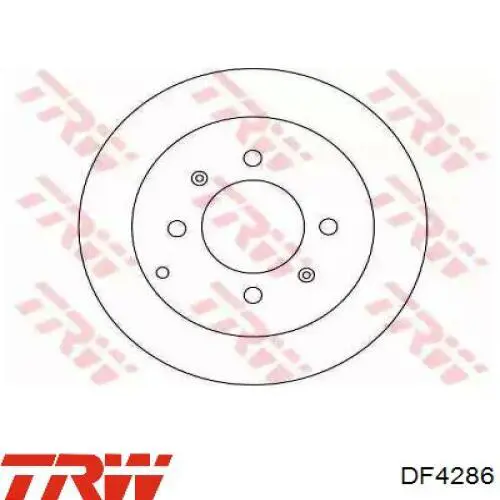 DF4286 TRW диск гальмівний задній