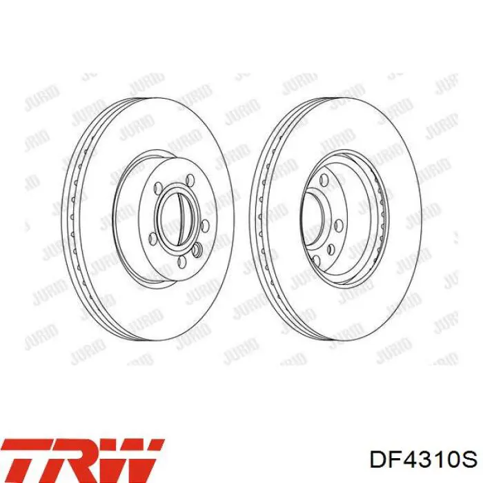 DF4310S TRW Гальмо дискове переднє