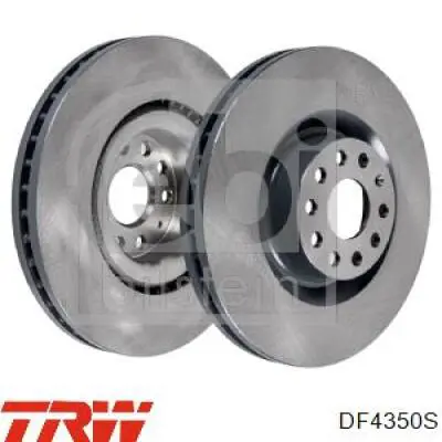 Диск переднього гальма TRW DF4350S ціна, від 83.34 USD