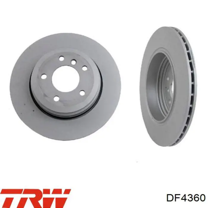Купити DF4360 TRW Диск заднього гальма