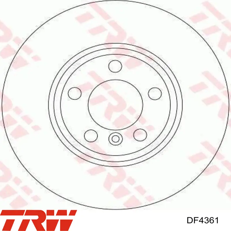 Диск переднього гальма TRW DF4361 ціна, від 80.50 USD