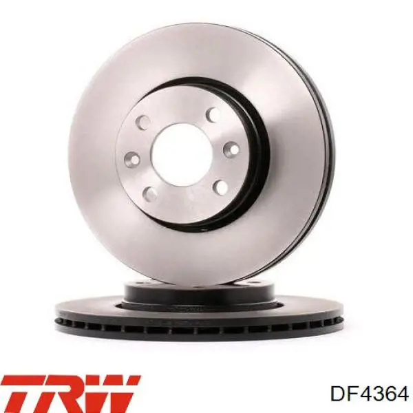 DF4364 TRW диск гальмівний передній