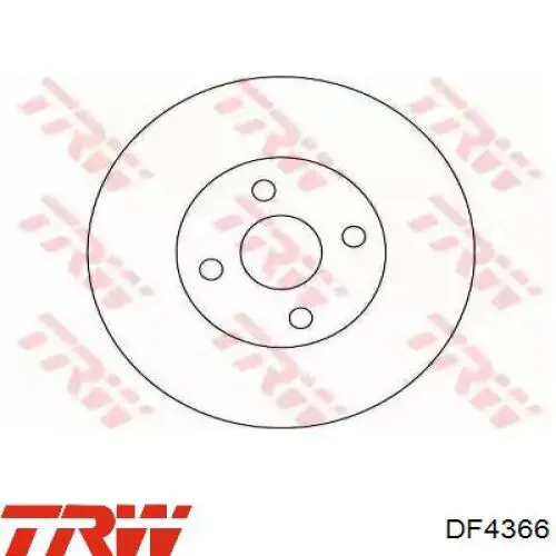 Диск гальмівний передній DF4366 TRW