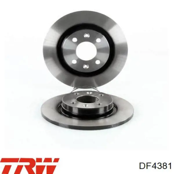 DF4381 TRW диск гальмівний передній