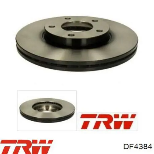 Диск гальмівний передній TRW DF4384