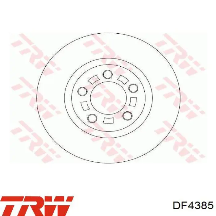 Гальмівні диски передні DF4385 TRW