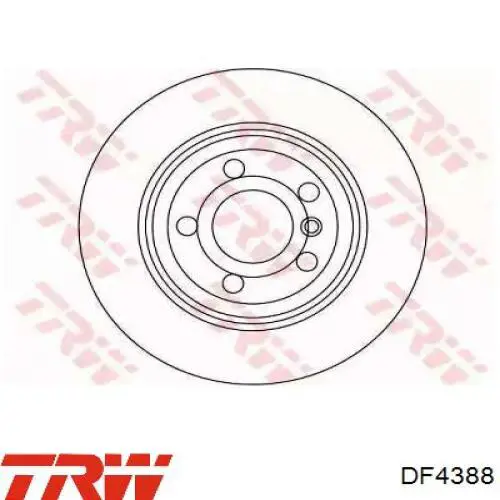 Задні дискові гальма TRW DF4388 ціна, від 60.70 USD