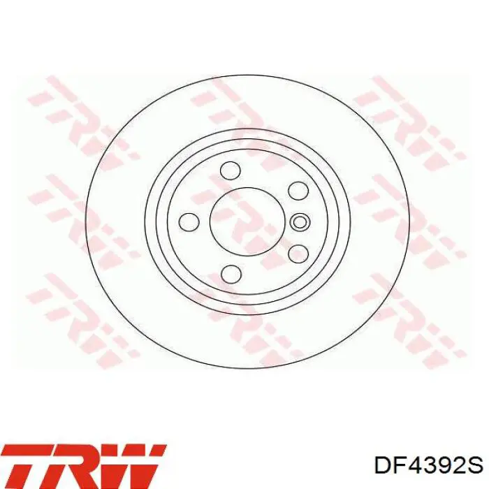 Диск гальмівний передній TRW DF4392S
