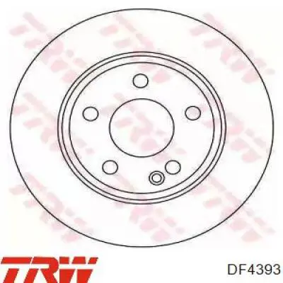 Диск переднього гальма TRW DF4393 ціна, від 49.29 USD