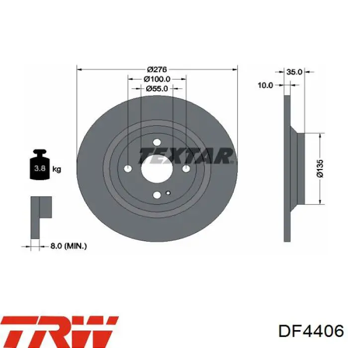 Задні дискові гальма Blue Print ADM54374 ціна, від 34.60 USD