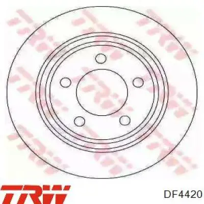 Диск гальмівний задній TRW DF4420