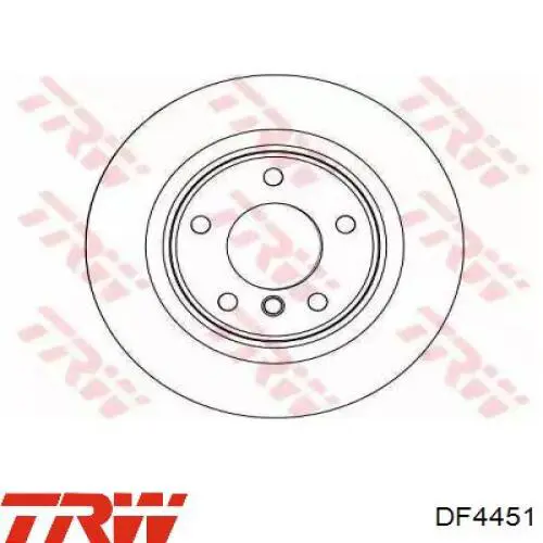 DF4451 TRW диск гальмівний задній
