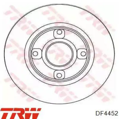 Диск гальмівний задній DF4452 TRW
