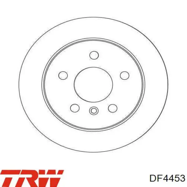 Гальмівні диски DF4453 TRW