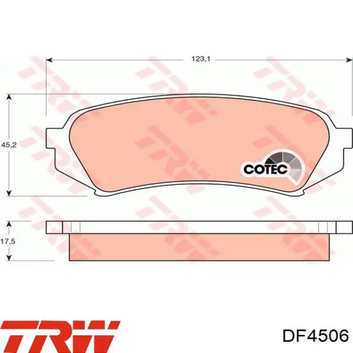 Купити DF4506 TRW Ротор гальмівний