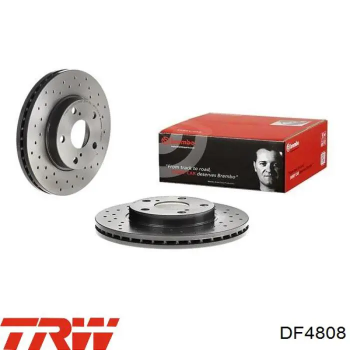 Диск гальмівний передній TRW DF4808