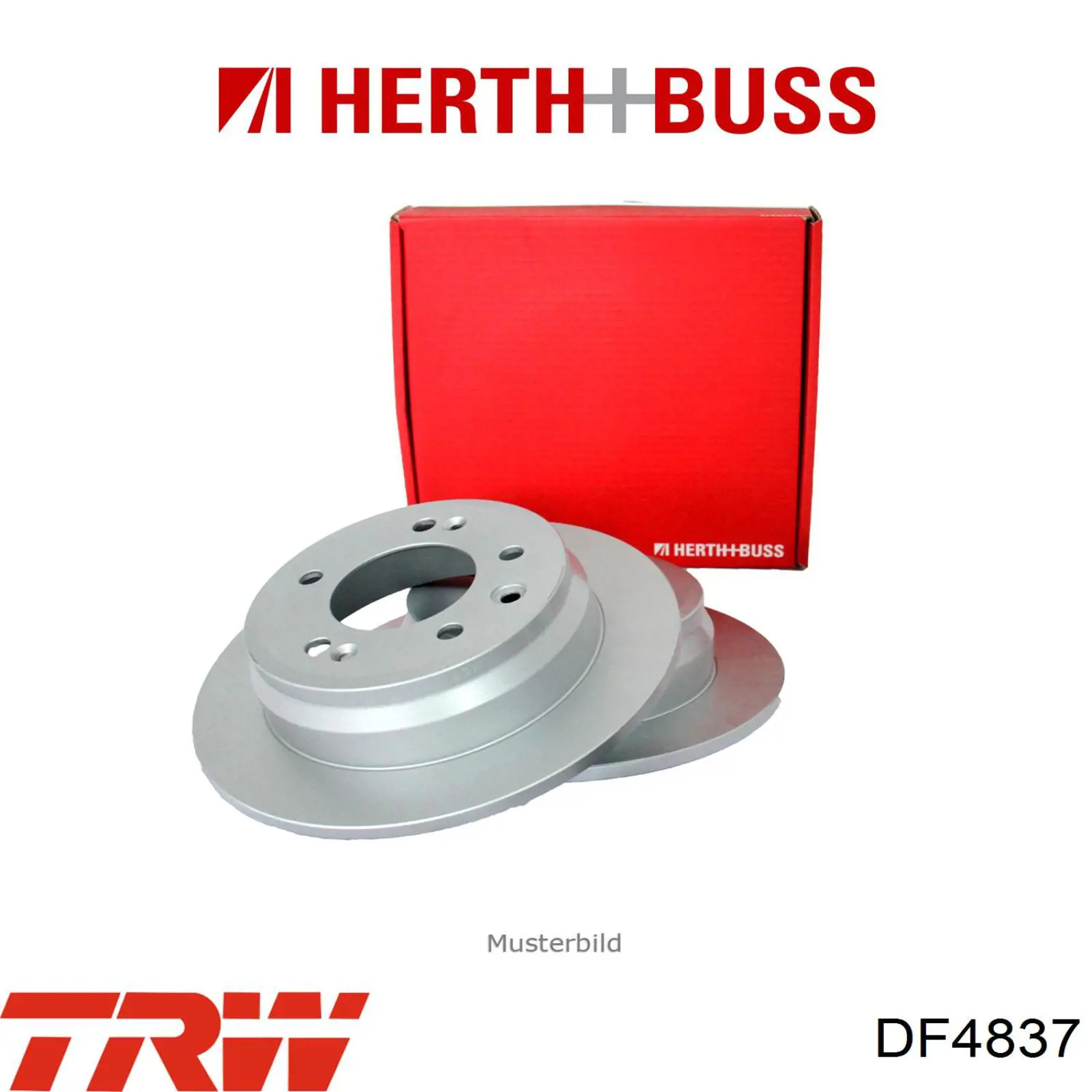 Купити DF4837 TRW Диск заднього гальма