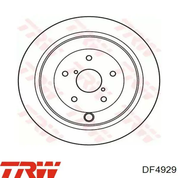 Диск гальмівний задній DF4929 TRW