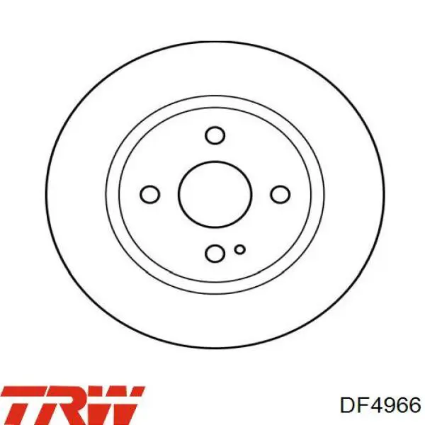 DF4966 TRW диск гальмівний передній