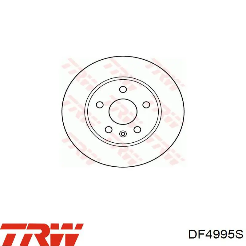 Диск гальмівний передній TRW DF4995S