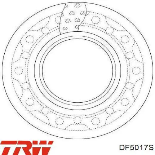Задні дискові гальма TRW DF5017S ціна, від 132.98 USD