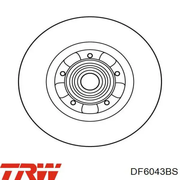 Купити DF6043BS TRW Диск заднього гальма
