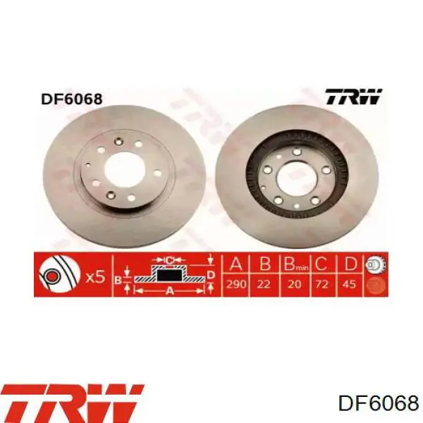 Диск переднього гальма ABS 17917 ціна, від 43.37 USD
