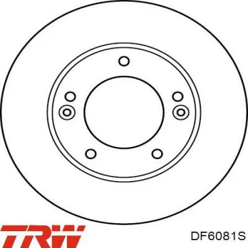 Диск переднього гальма TRW DF6081S ціна, від 16.47 USD