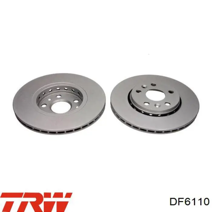 Диск гальмівний передній TRW DF6110