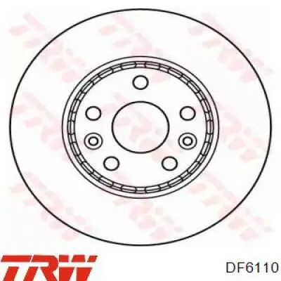 DF6110 TRW Гальмо дискове переднє
