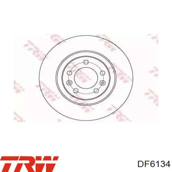 Диск гальмівний задній TRW DF6134