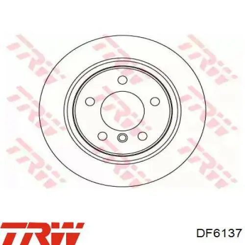 Диск гальмівний задній DF6137 TRW