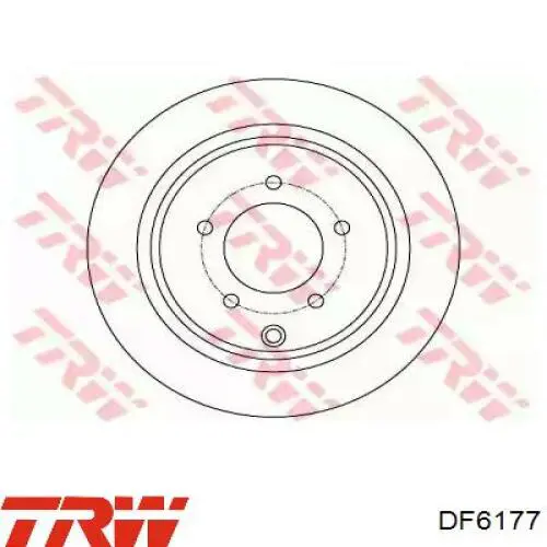 Диск гальмівний задній TRW DF6177
