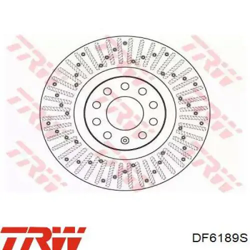 DF6189S TRW диск гальмівний передній