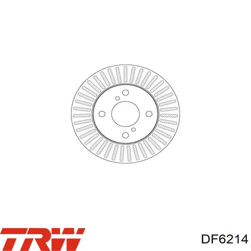Гальмівні диски передні DF6214 TRW