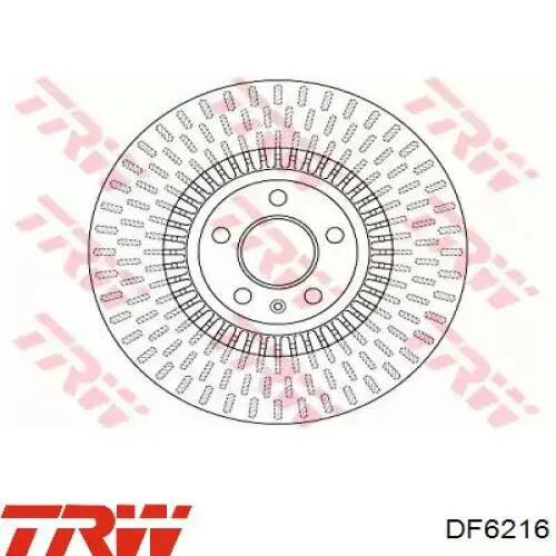 Диск переднього гальма TRW DF6216 ціна, від 134.45 USD
